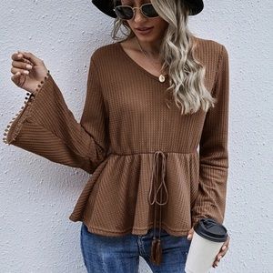Peasant Top with Bell Sleeves